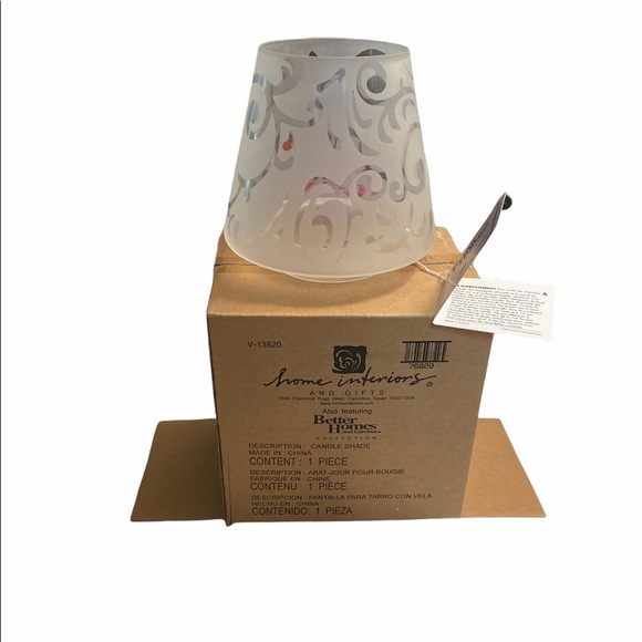 Home Interiors Accents Home Interiors Candle Shade Clear Glass Etched Designs On Glass New